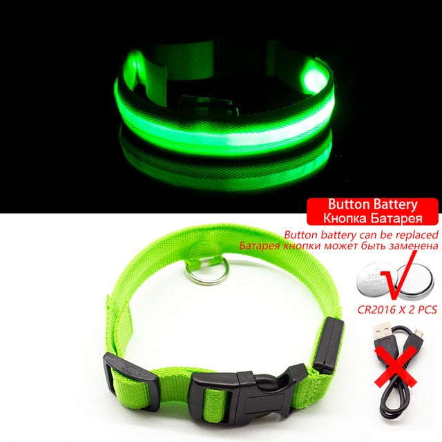 Multi-Colored LED Pet Collar